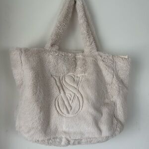 NWT Victoria Secret 2024 season faux fur tote